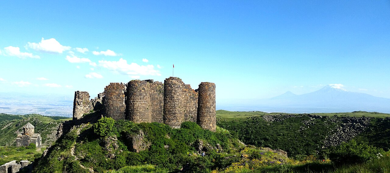 Amberd fortress on the slopes of Mount Aragats